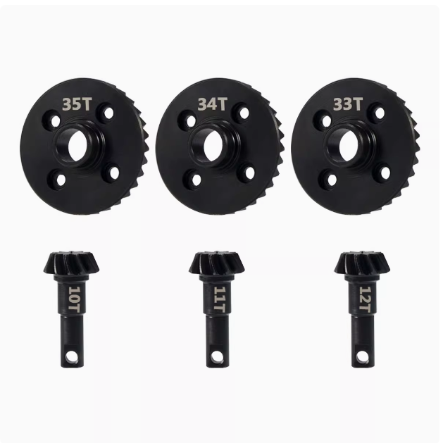 gear upgrade TRX4 TRX6 Differential Gear Upgrade Bevel Gear Set Kit 33T/12T 34/11T – SoarSky