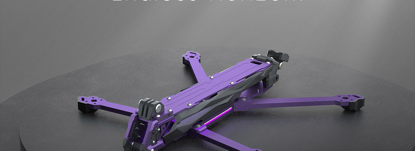 DolphinRC Lark X7 7-Inch FPV Frame Purple Coating Review | SoarSky