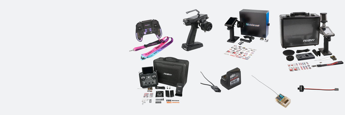 Flysky RC transmitters, receivers, sensors and radio accessories