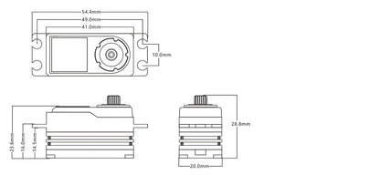 Power HD GTS-2 Super Low Profile Servo