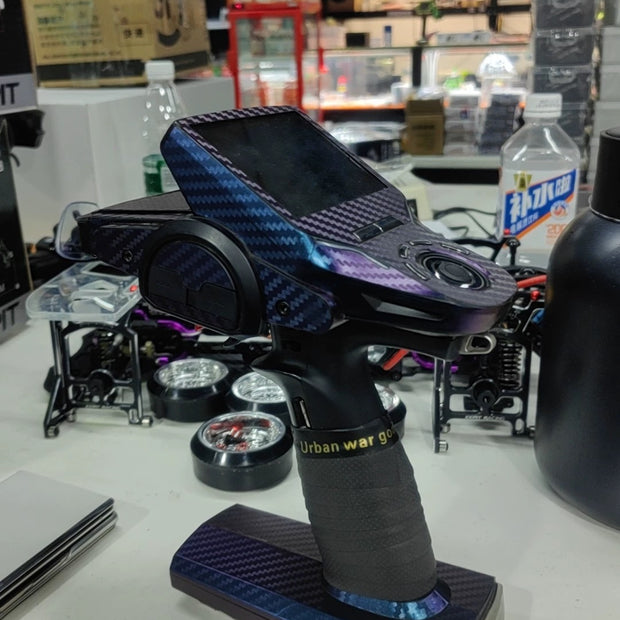 Autocollant caméléon en Fiber de carbone Futaba 4px/4pv/4pls/7px/10px, peau Radio