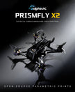 DolphinRC PRISMFLY X2 2Inch Frame Kit Combo w/ RCinpower GTS V3 1203 8000KV Motor (Purple-Green) & BETAFPV F405 AIO 20A Stack