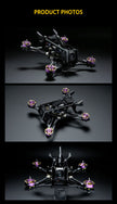 DolphinRC PRISMFLY X2 2Inch Frame Kit Combo w/ RCinpower GTS V3 1203 8000KV Motor (Purple-Green) & BETAFPV F405 AIO 20A Stack