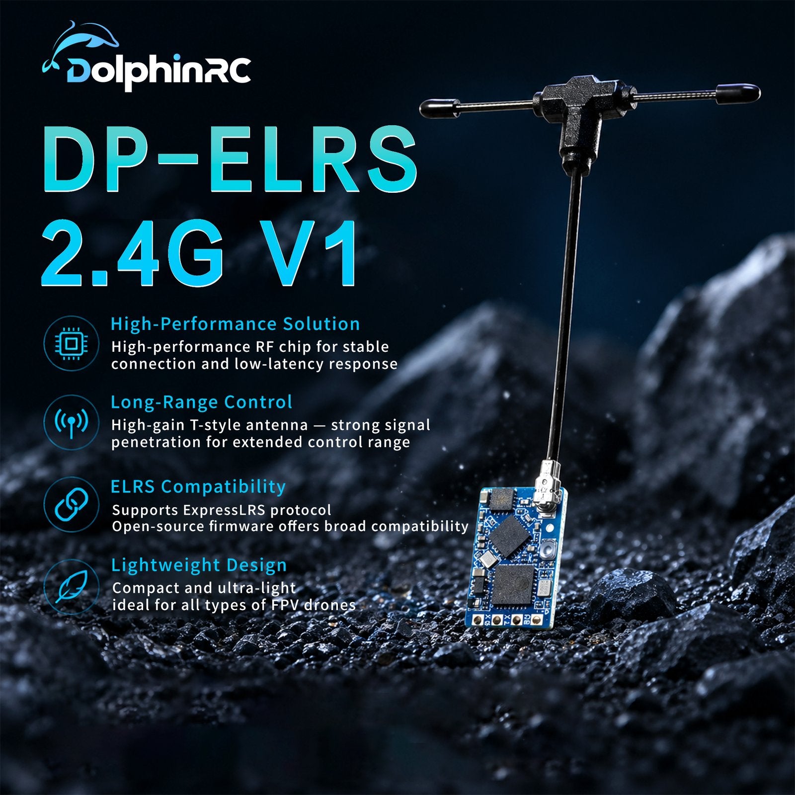 DolphinRC DP-ELRS Nano Receiver