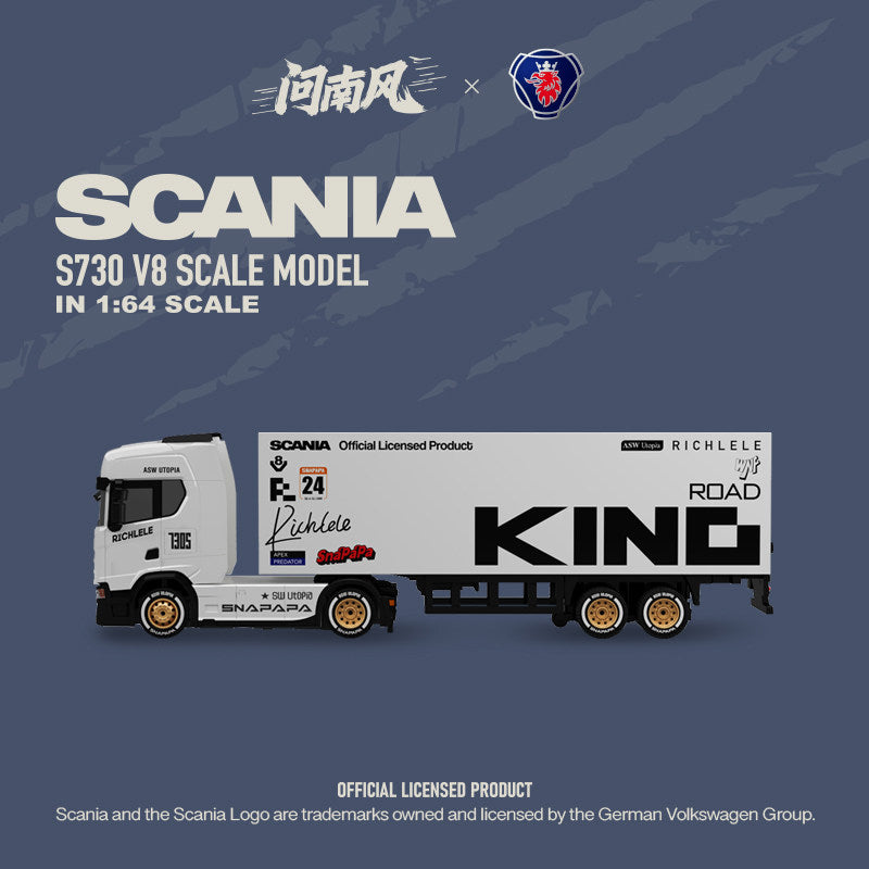 Scania 1:64 Licensed RC Truck & Container Trailer