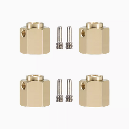 1/10 TRX4 TRX6 brass extended coupler counterweight 12mm widened hexagonal coupler upgrade