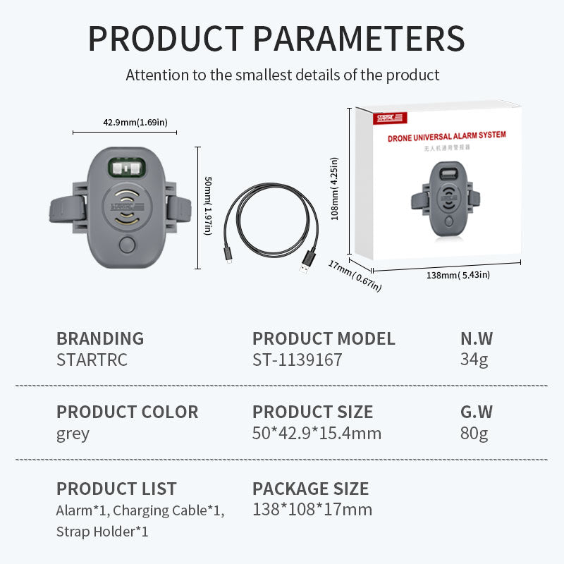 DRONE UNIVERSAL ALARM SYSTEM