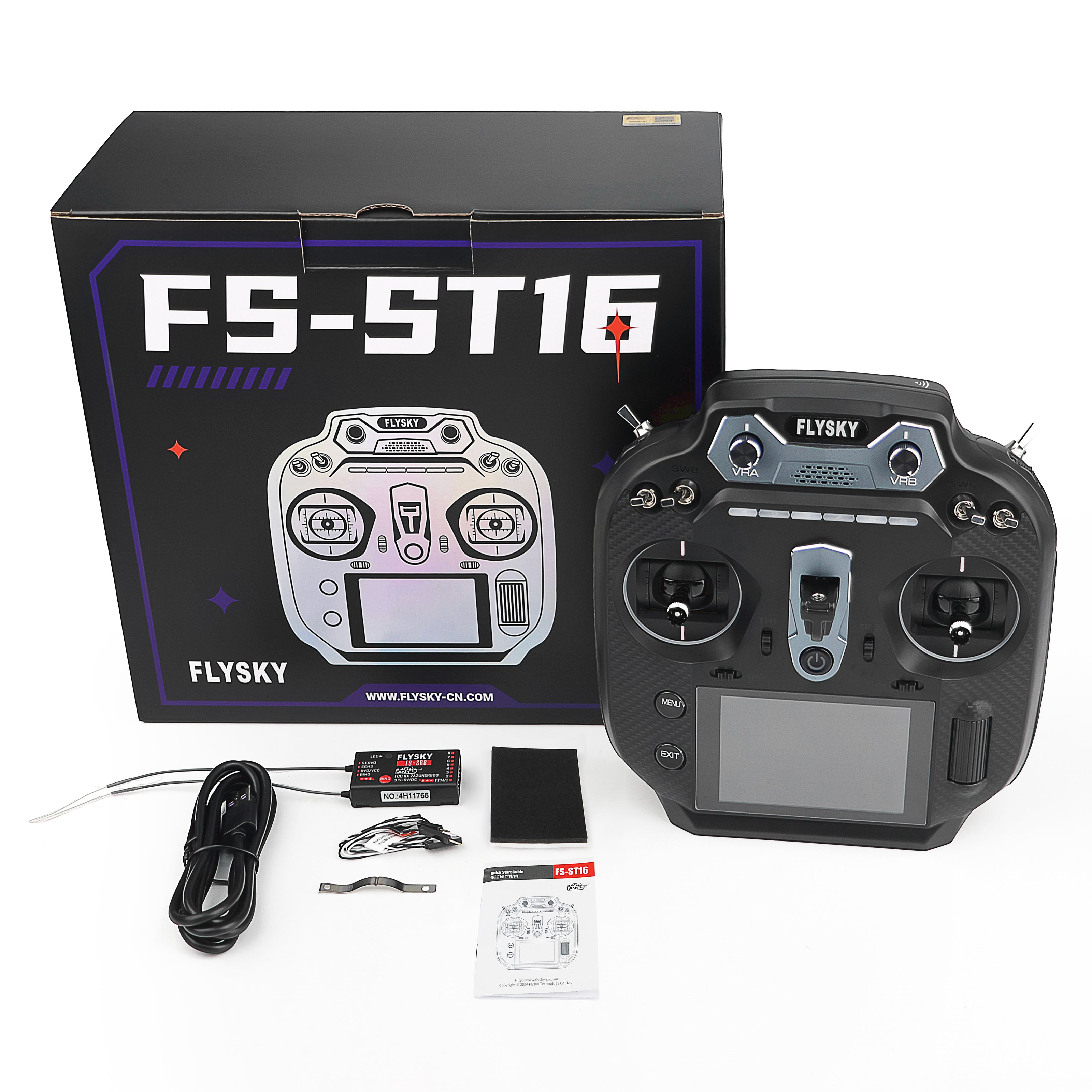 Flysky FS-ST16 2.4GHz 16CH EdgeTX Radio Transmitter w/ 3.5