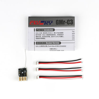 Flysky GMr-C3 tiny size receiver for 1/27 1/28 cars Mini Vehicle