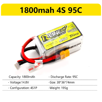 Tattu R-Line Gens Ace 1.0 2.0 LiPo Rechargeable Battery 550/650/750/850/1050/1300/1550/1800mah 95C 3S 4S 6S for RC FPV Racing