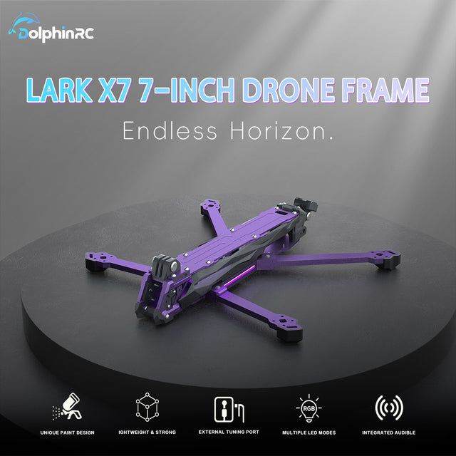 DolphinRC Lark X7 7-Inch FPV Drone Cinematic Frame Kit