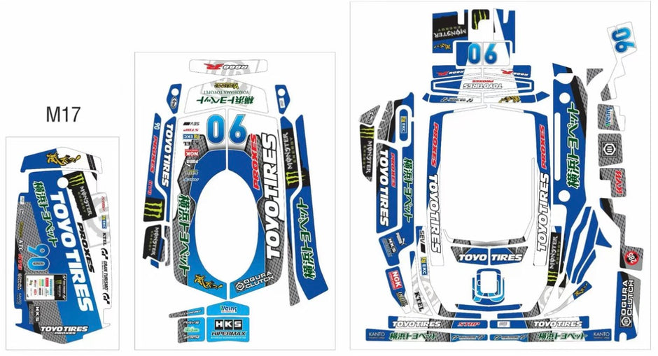 Sanwa M17 Futaba T10Px TOYO TIRES Wrap Skin Sticker - Premium RC Transmitter Decal
