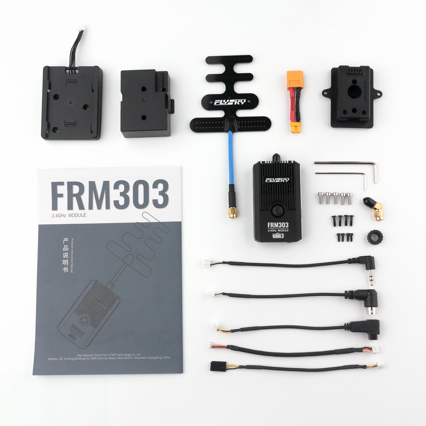 Module Flysky FRM303 2,4 GHz TX AFHDS3 portée étendue 