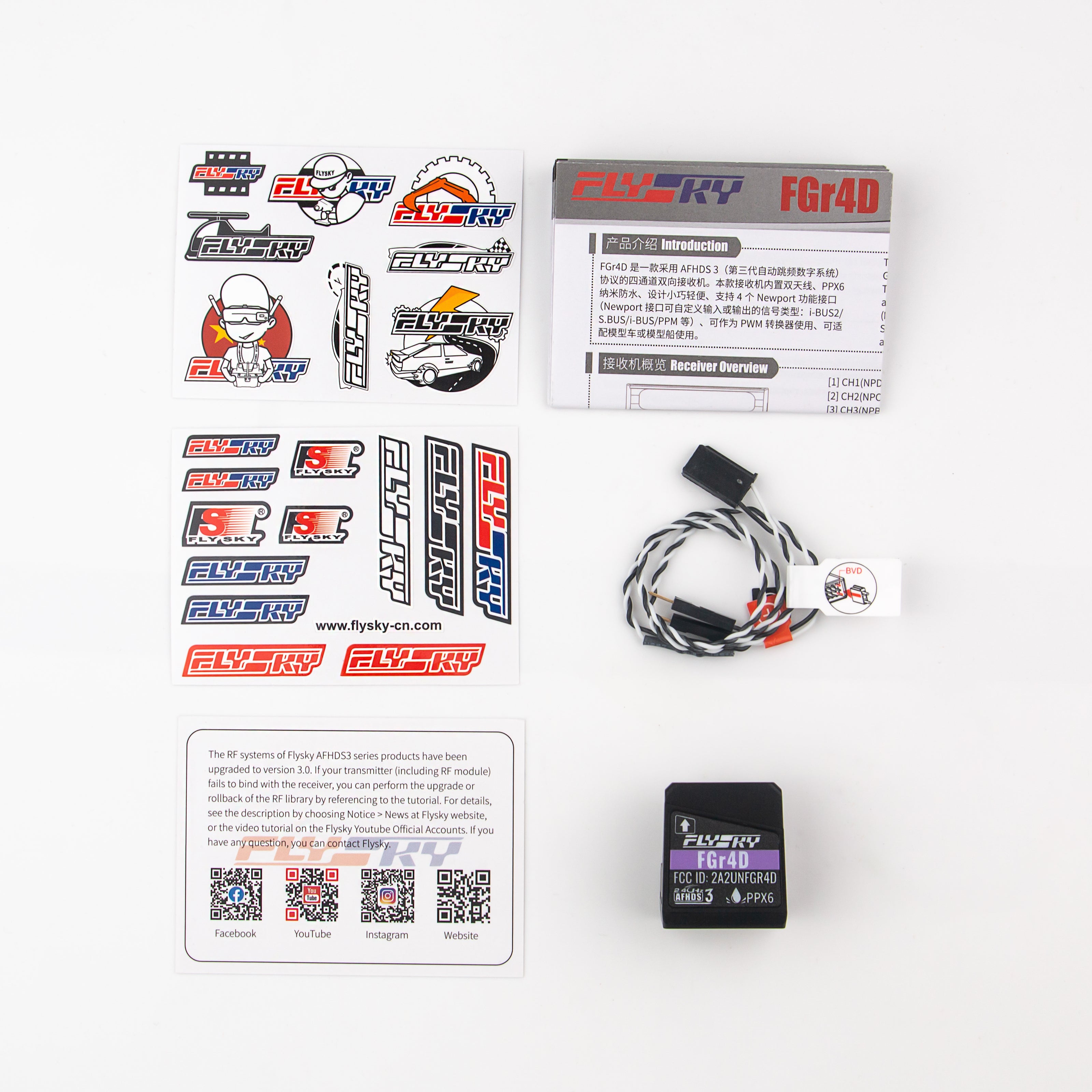 FlySky 4CH Bidirektionaler RX FGR4D 