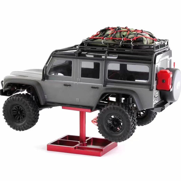 RC car pit stand and screw tray