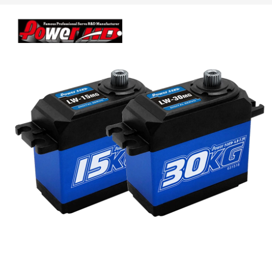 PowerHD LW15MG LW30MG High Torque 4.8-7.2V 15KG 30KG Full Waterproof Metal Gear Servo