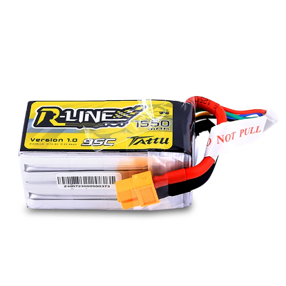 Tattu R-Line Gens Ace 1.0 2.0 LiPo-Akku 550/650/750/850/1050/1300/1550/1800 mAh 95C 3S 4S 6S für RC FPV Racing 