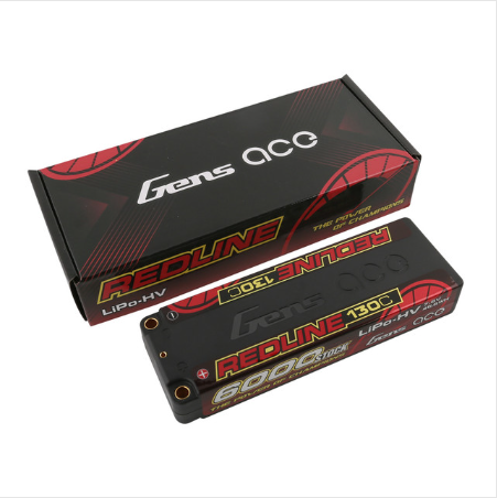 Gens Ace Redline Serie 6000 mAh 7,6 V 130C 2S2P HardCase HV Lipo-Akku