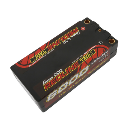 Gens Ace Redline Serie 6000 mAh 7,6 V 130 C 2S2P HardCase HV Shorty Lipo-Akku