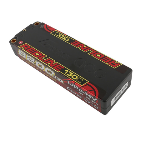 Batterie Lipo Gens Ace 8200mAh 2S 7.6V 130C HardCase HV Redline Series