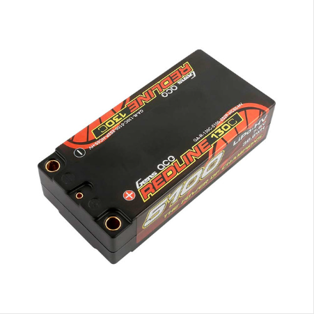 Gens Ace Redline Series 5100mAh 7.6V 130C 2S2P HardCase HV Shorty Lipo Batterie