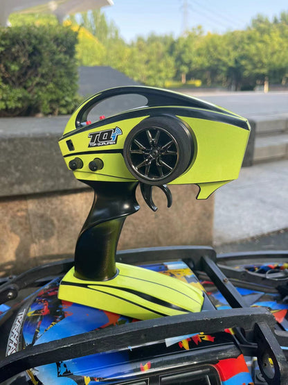 Traxxas TQi radio bright yellow sticker skin wrap