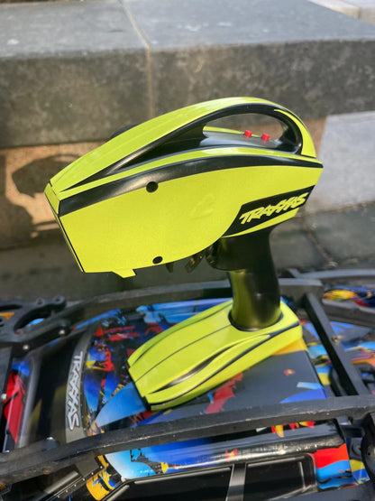 Traxxas TQi radio bright yellow sticker skin wrap