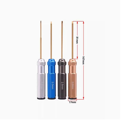 1.5/2.0/2.5/3.0mm simulation model climbing car repair tool car model airplane model hexagon screwdriver