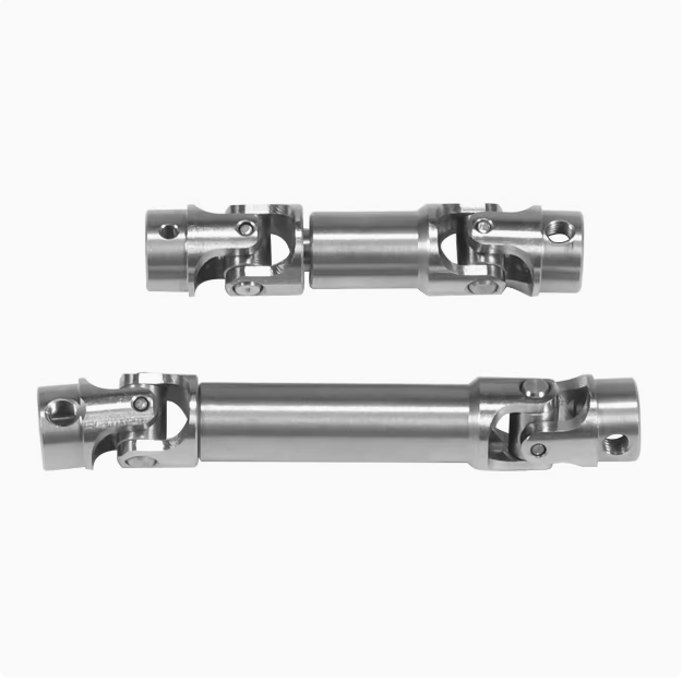 1/18 TRX4M Land Rover Defender/Ford Fierce Stainless Steel Drive Shaft 2pcs Silver/Black