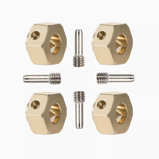 1/10 TRX4 TRX6 brass extended coupler counterweight 12mm widened hexagonal coupler upgrade