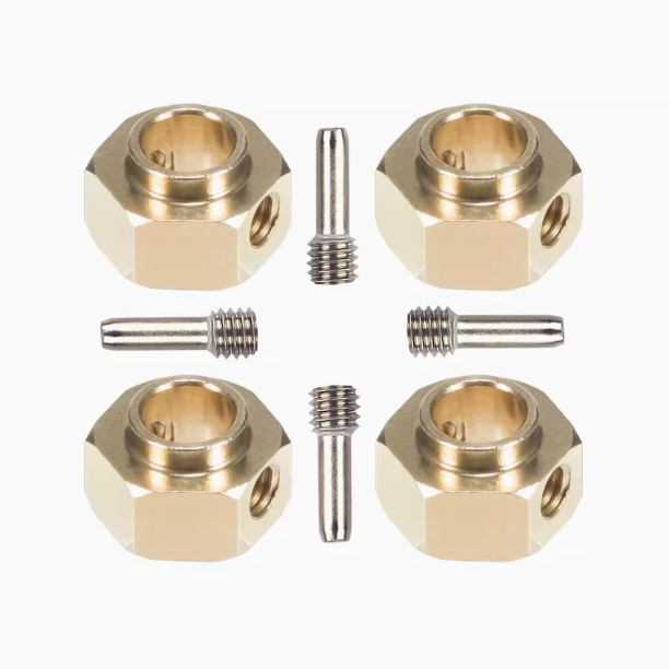 1/10 TRX4 TRX6 brass extended coupler counterweight 12mm widened hexagonal coupler upgrade