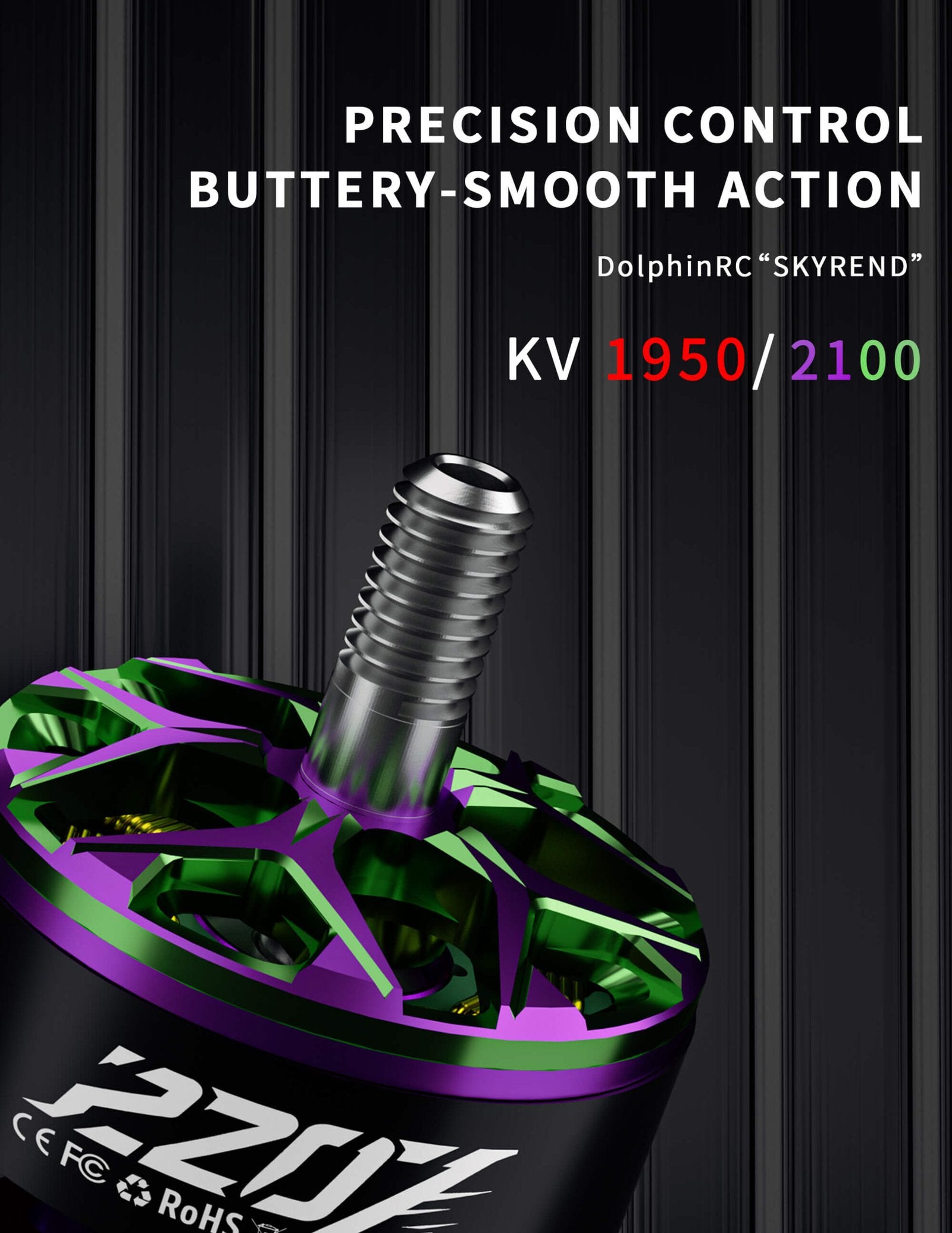 Dolphinrc SkyRend 2207 Brushless Motor -1950KV 2100KV
