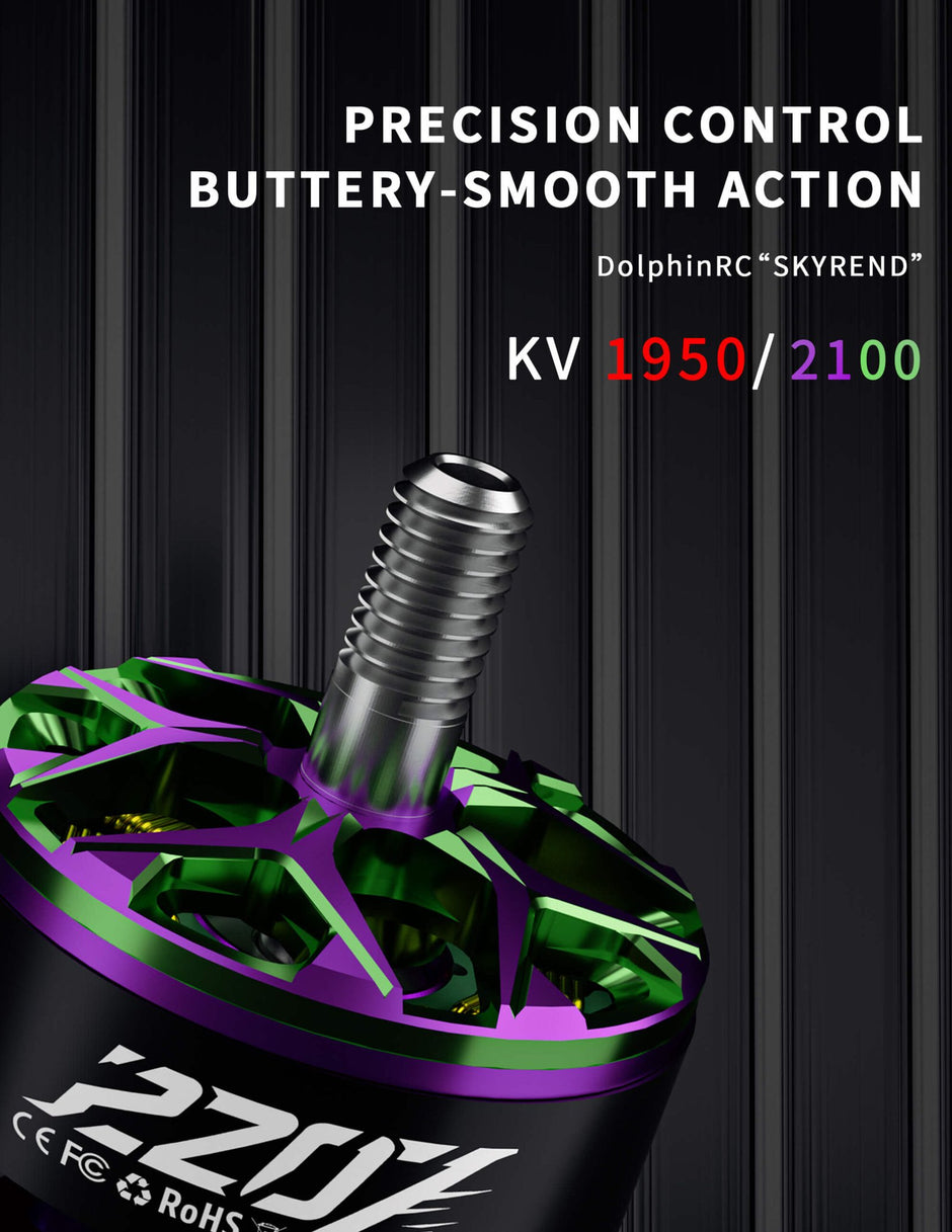 Dolphinrc SkyRend 2207 Brushless Motor -1950KV 2100KV