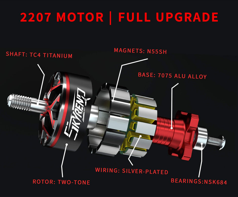 Dolphinrc SkyRend 2207 Brushless Motor -1950KV 2100KV
