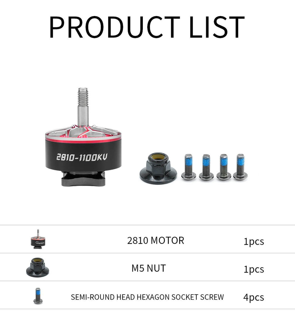 Dolphinrc 2810 1100KV Brushless Motor