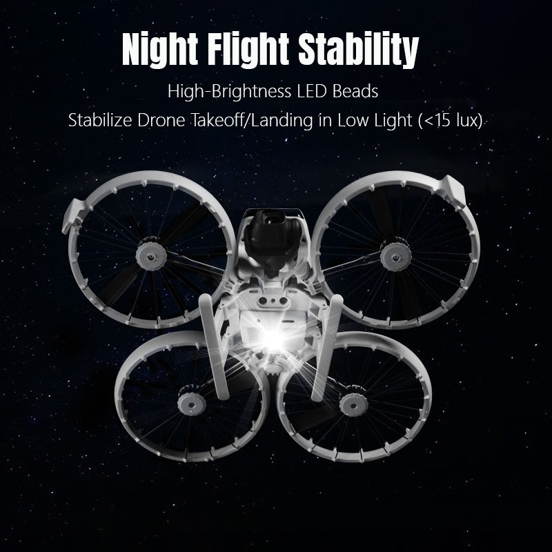 Soarsky DJI FLIP landing gear, drone night lights, UAV anti-collision lights
