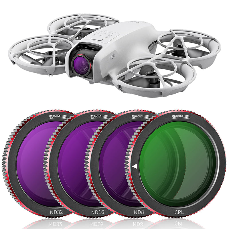 STARTRC CPL-ND 4 Pack Filters Set for DJI Neo( CPL/ ND8/ ND16/ ND32)