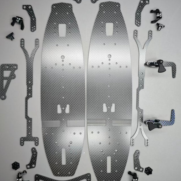 3Racing Cero M210/M225 Mini Carbon Fiber Upgrade Set - Full Chassis & 2nd Deck