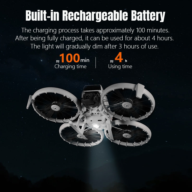 Soarsky DJI FLIP landing gear, drone night lights, UAV anti-collision lights