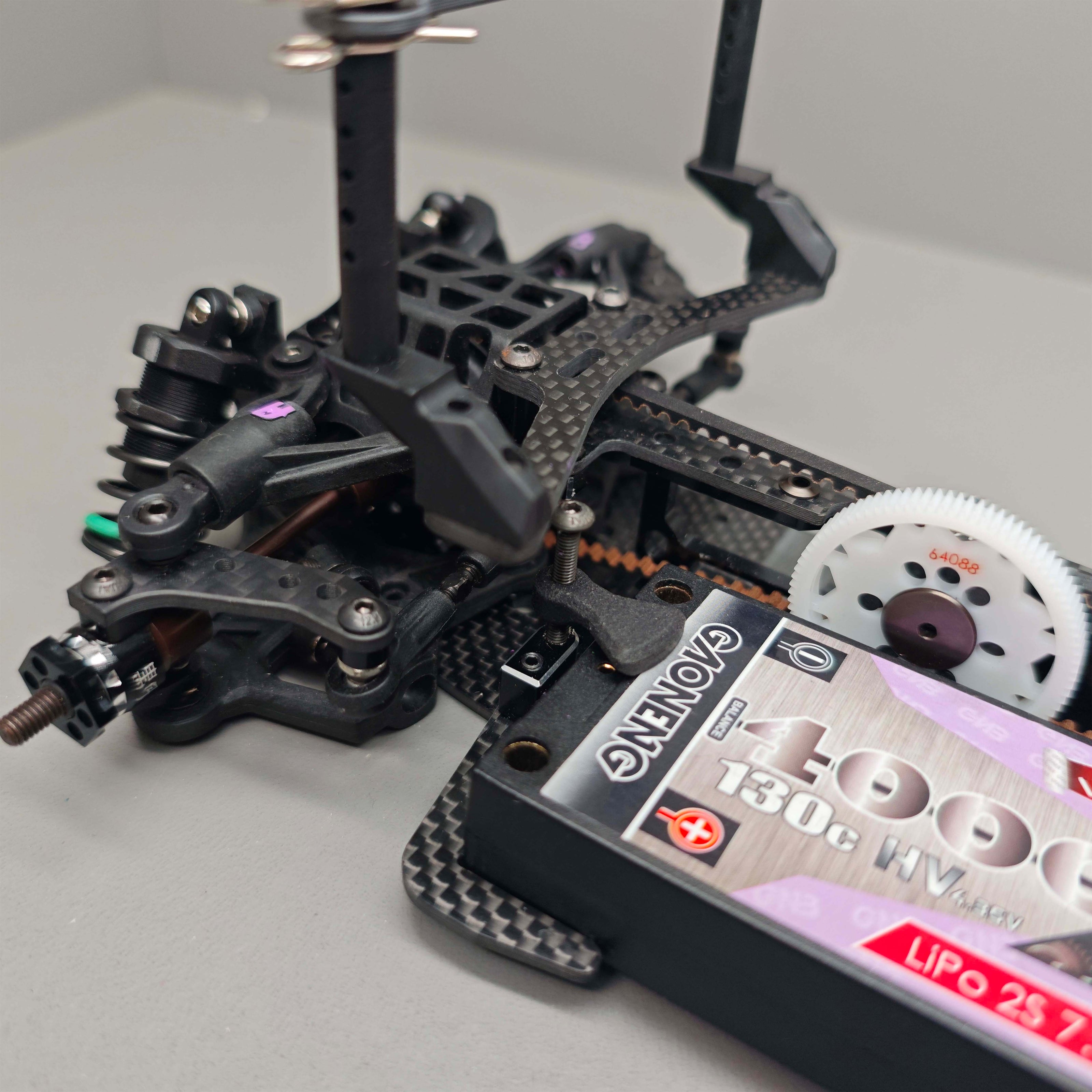 3Racing Cero M210/M225 Mini Carbon Fiber Upgrade Set - Full Chassis & 2nd Deck