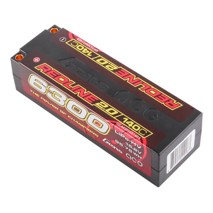 Gens Ace 6300mAh 4S 15.2V 140C HardCase 59# Redline 2.0 Series Batterie Lipo avec balle de 5,0 mm