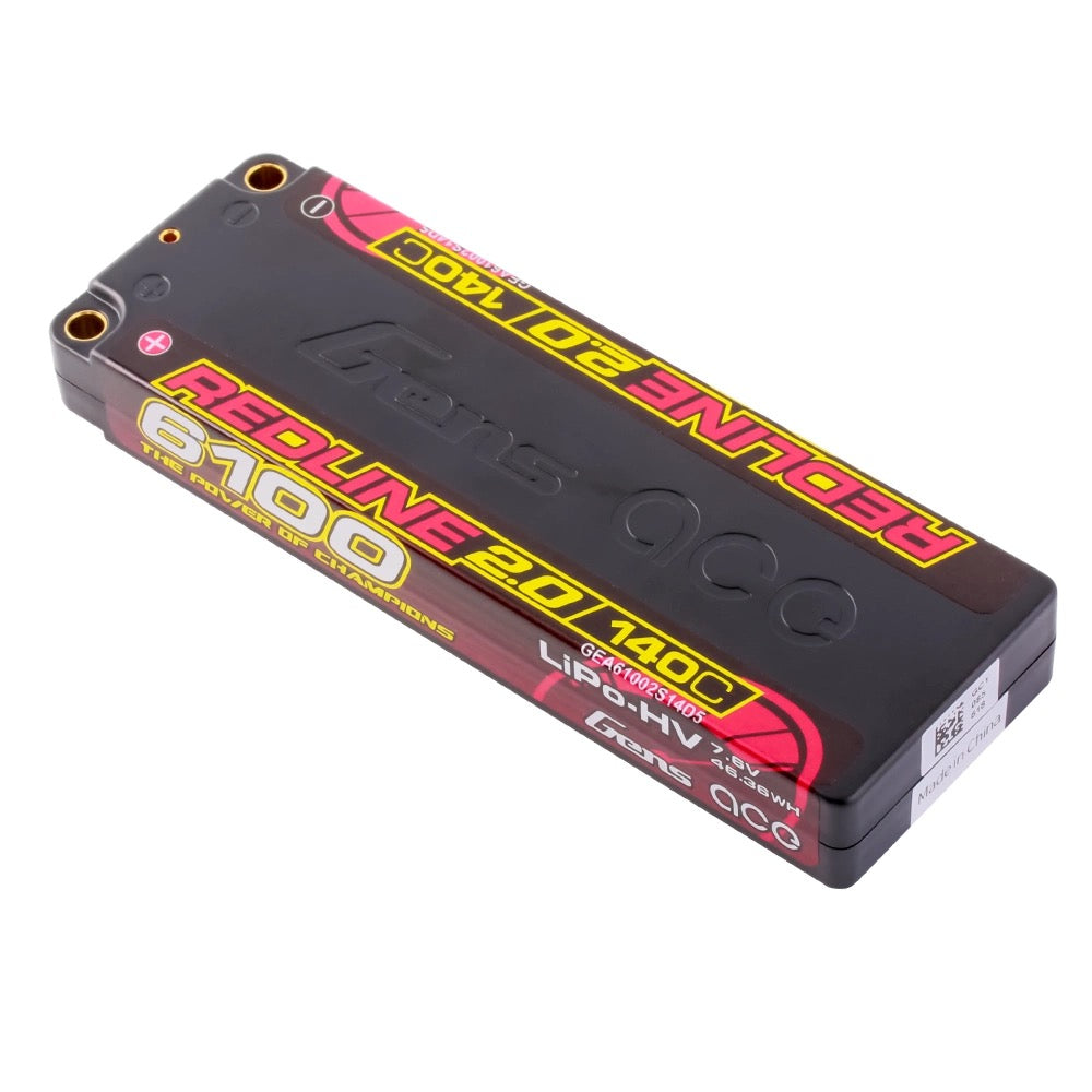 Gens Ace 6100 mAh 2S1P 140C 7,6 V HardCase HV Redline 2.0 Serie Lipo-Akku