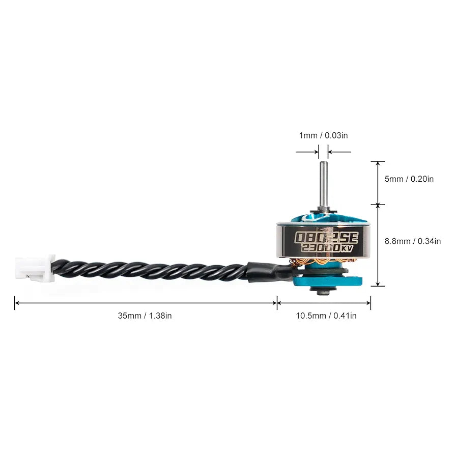 BETAFPV 4pcs 0802SE 23000KV Brushless Motor 1S Lightweight FPV Drone Motor Compatible for Indoor FPV Racing 65/75mm 1S Brushless Whoop Quadcopters Like Meteor65 Pro Meteor75 Drones