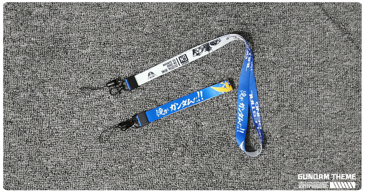 Anime-Styled Gundam RC Remote Controller Lanyard - Multi-Functional Neck/Wrist Strap & Keychain for RC Enthusiasts