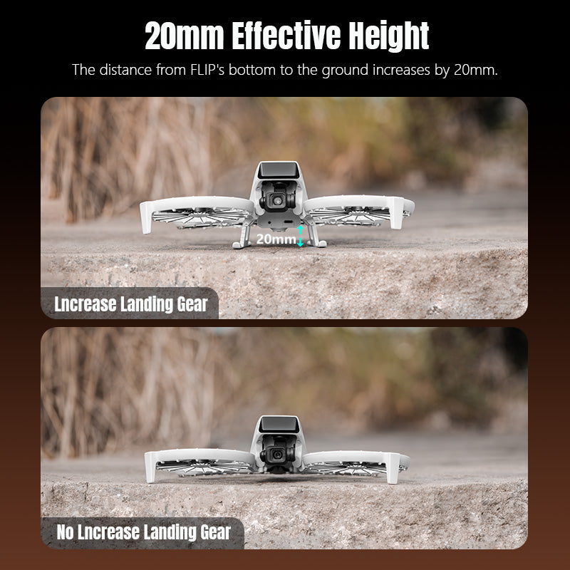 Soarsky DJI FLIP landing gear, drone night lights, UAV anti-collision lights