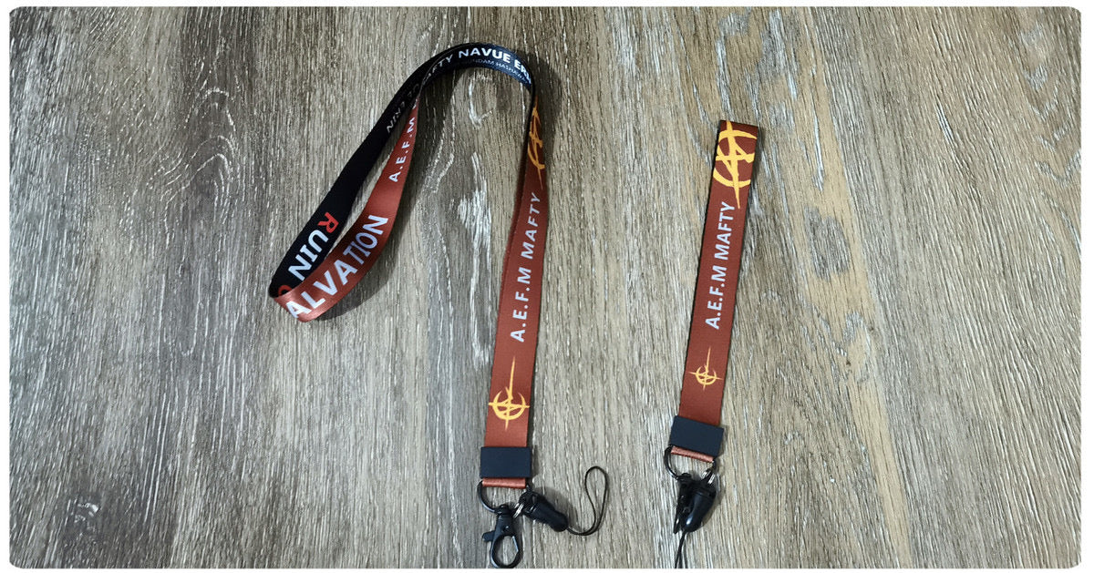 Anime-Styled Gundam RC Remote Controller Lanyard - Multi-Functional Neck/Wrist Strap & Keychain for RC Enthusiasts