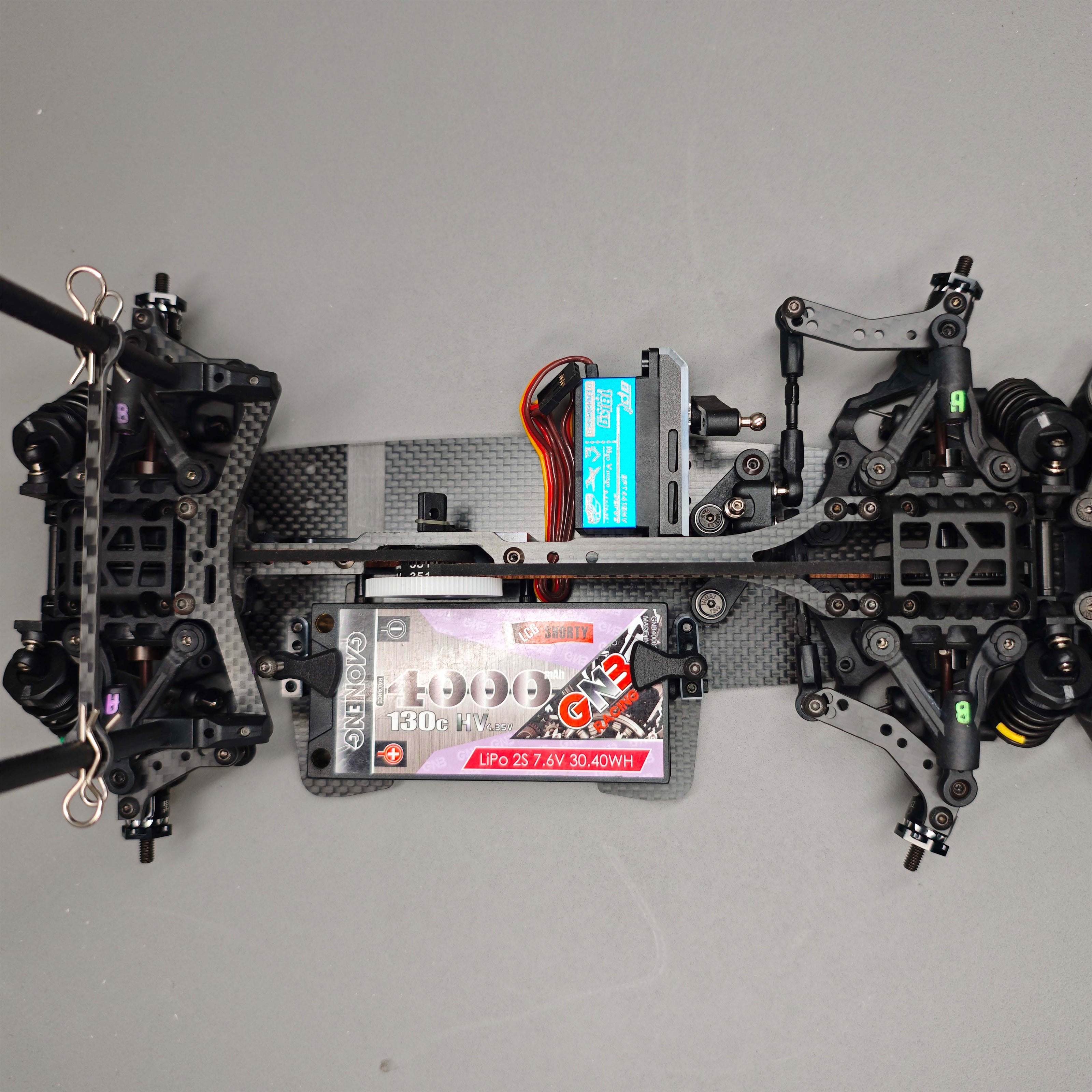 3Racing Cero M210/M225 Mini Carbon Fiber Upgrade Set - Full Chassis & 2nd Deck