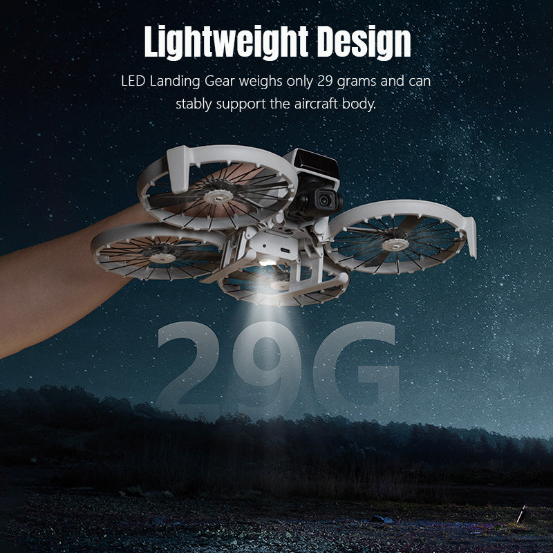 Soarsky DJI FLIP landing gear, drone night lights, UAV anti-collision lights