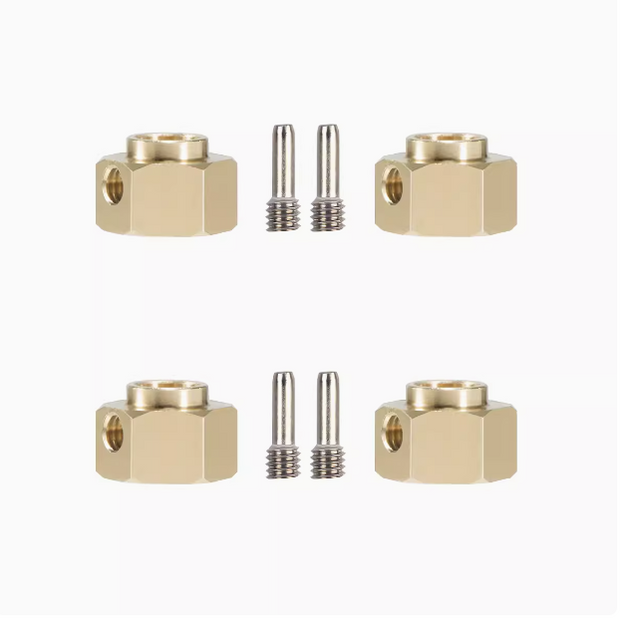 1/10 TRX4 TRX6 brass extended coupler counterweight 12mm widened hexagonal coupler upgrade