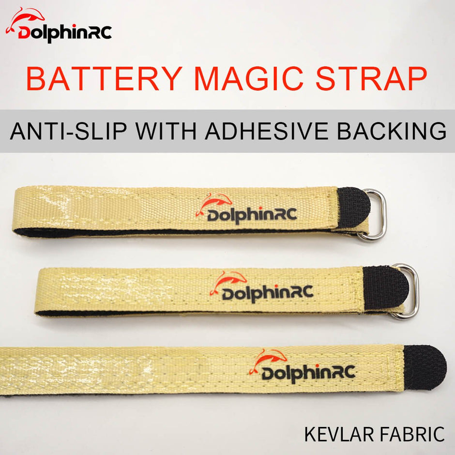 DolphinRC Full Kevlar Battery Strap - 250MM x 15MM for 5-Inch FPV Drones